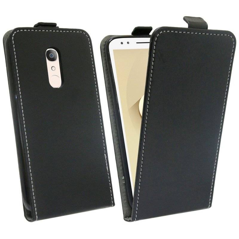Alcatel 1X Handyhülle Tasche Flip Case Smartphone Schutzhülle Schwarz
