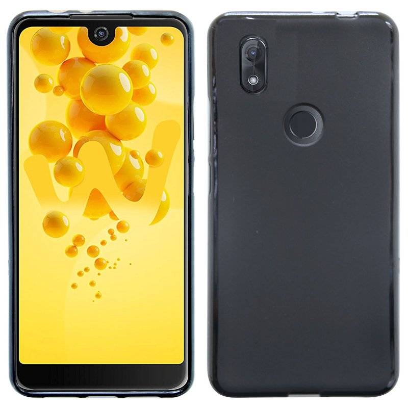 Wiko View 2 Handy Silikon Schutzhülle Cover Case Schwarz