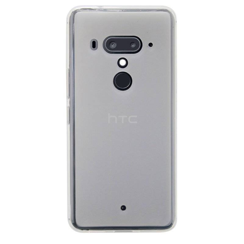 HTC U12+ Handy Silikon Schutzhülle Cover Case Transparent