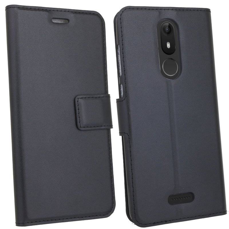 Wiko View Lite Handyhülle Tasche Flip Case Smartphone Schutzhülle Schwarz