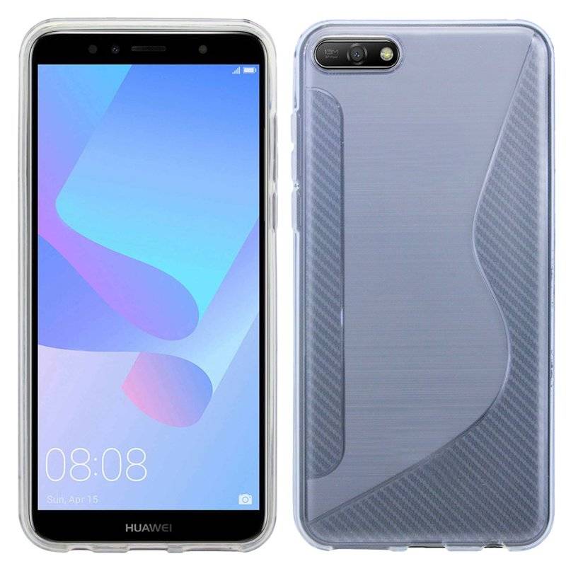 Huawei Y5 2018 Handy Silikon Schutzhülle Cover Case Transparent