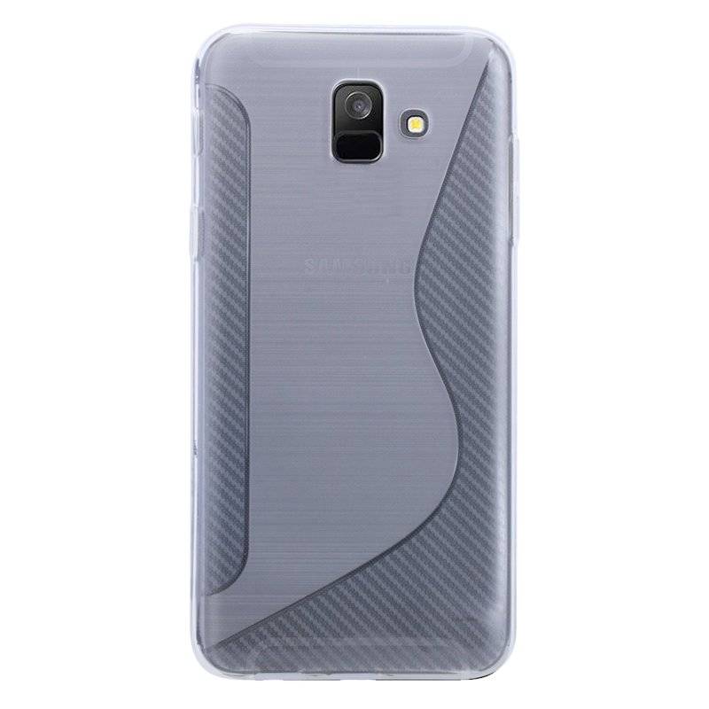 Samsung Galaxy A6 Handy Silikon Schutzhülle Cover Case Transparent