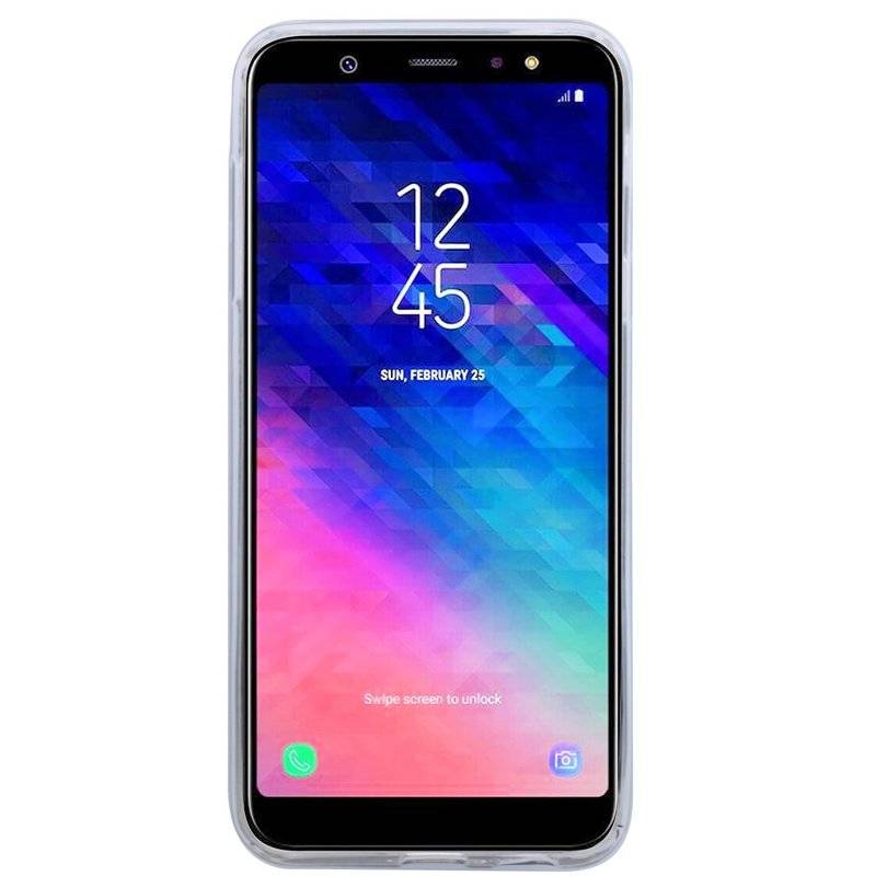 Samsung Galaxy A6 Handy Silikon Schutzhülle Cover Case Transparent