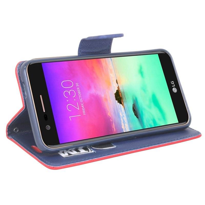 LG K11 Handyhülle Tasche Flip Case Smartphone Schutzhülle Rot