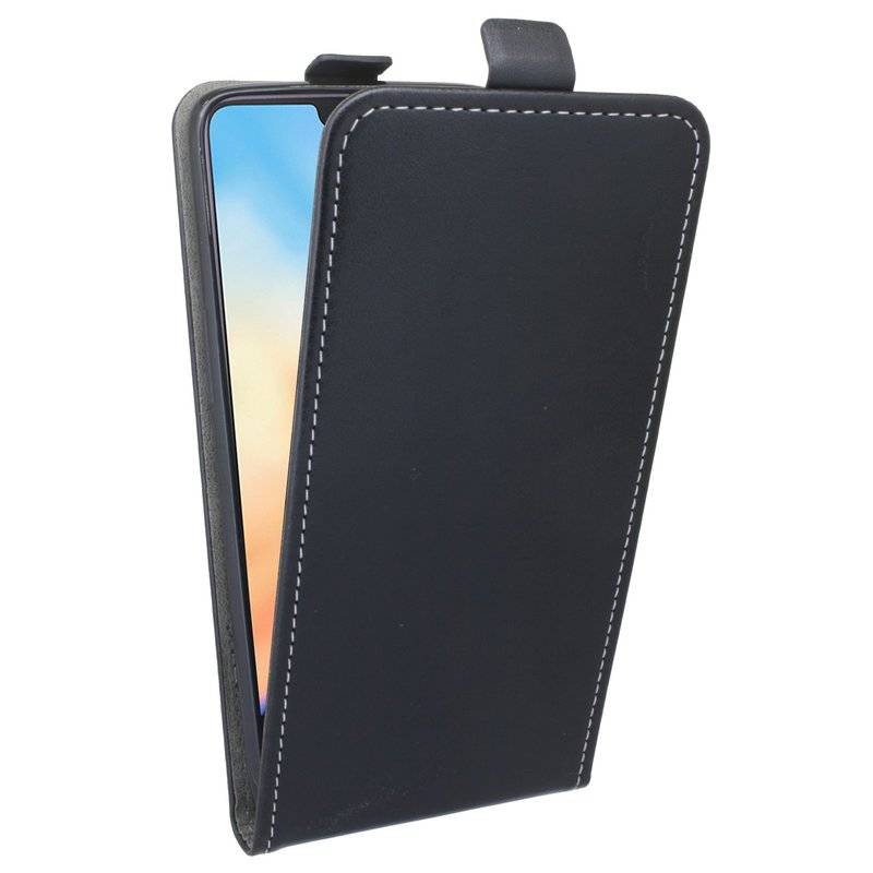OnePlus 6 Handyhülle Tasche Flip Case Smartphone Schutzhülle Schwarz