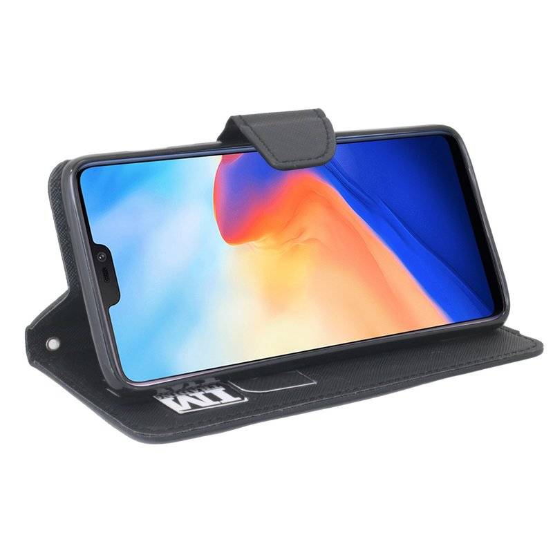 OnePlus 6 Handyhülle Tasche Flip Case Smartphone Schutzhülle Schwarz
