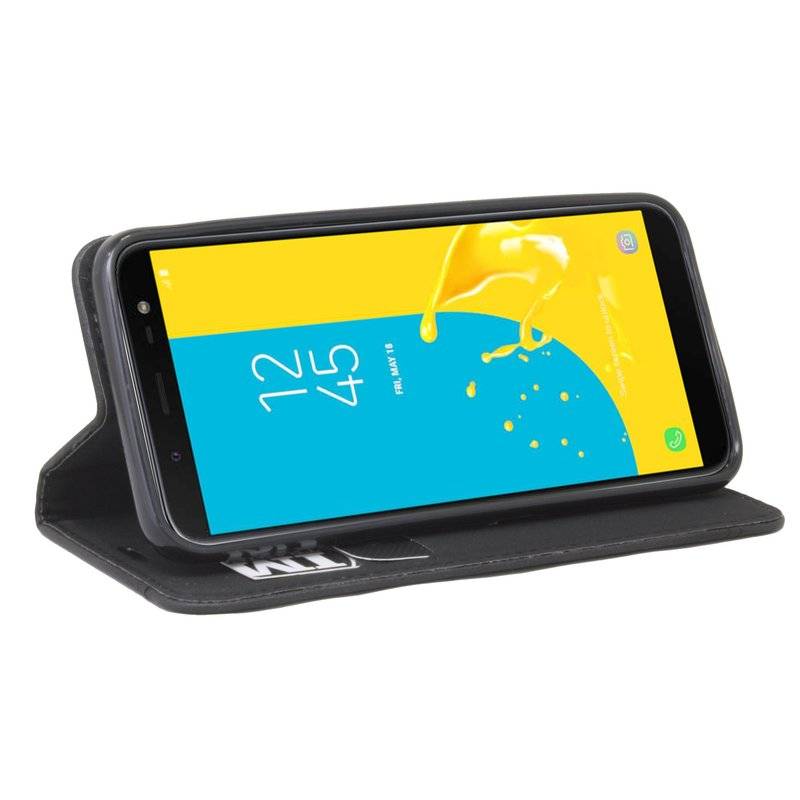 Samsung Galaxy J6 2018 Handyhülle Tasche Flip Case Smartphone Schutzhülle Schwarz