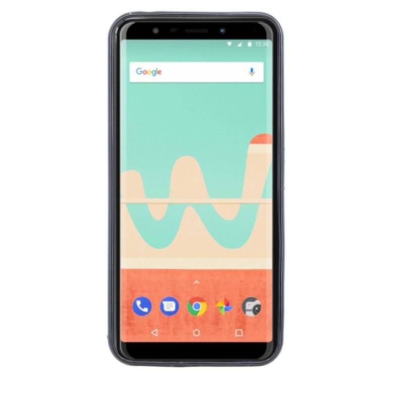 Wiko View Go Handy Silikon Schutzhülle Cover Case Schwarz