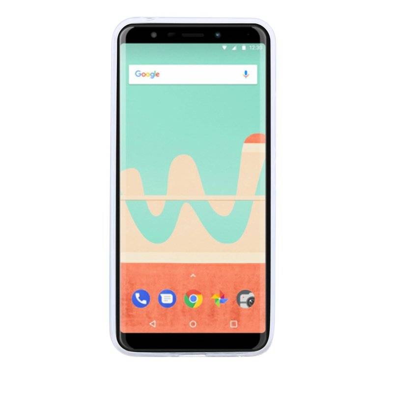 Wiko View Go Handy Silikon Schutzhülle Cover Case Schwarz