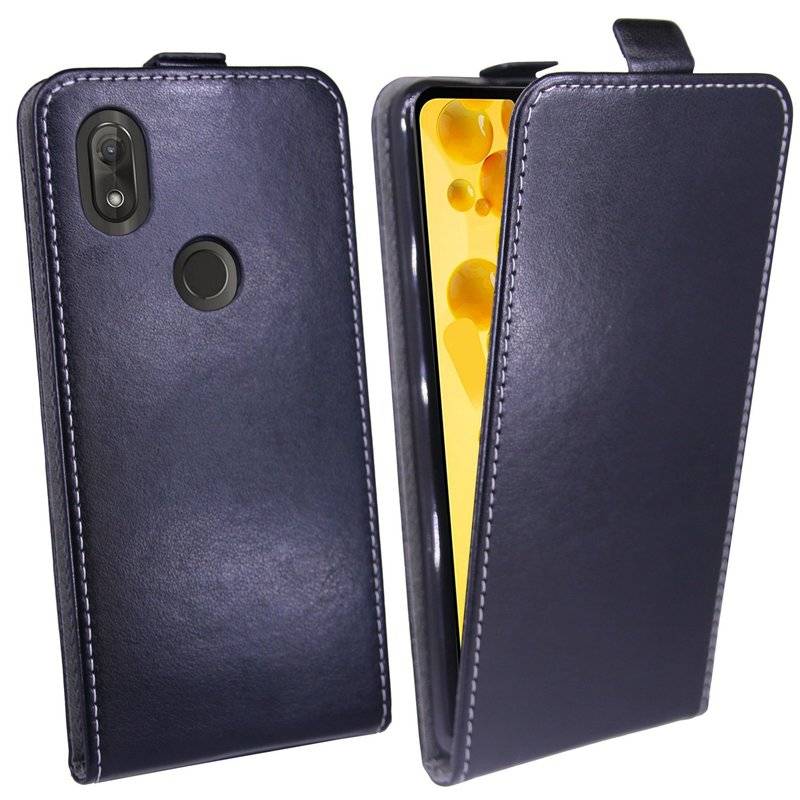 Wiko View 2 Handyhülle Tasche Flip Case Smartphone Schutzhülle Schwarz