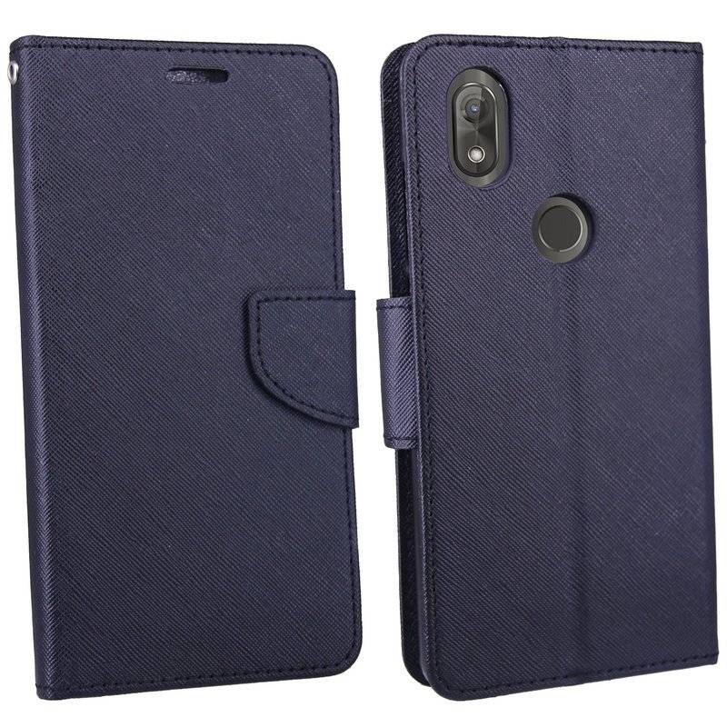 Wiko View 2 Handyhülle Tasche Flip Case Smartphone Schutzhülle Schwarz