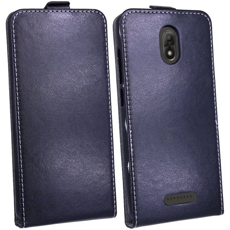 Wiko Jerry 3 Handyhülle Tasche Flip Case Smartphone Schutzhülle Schwarz