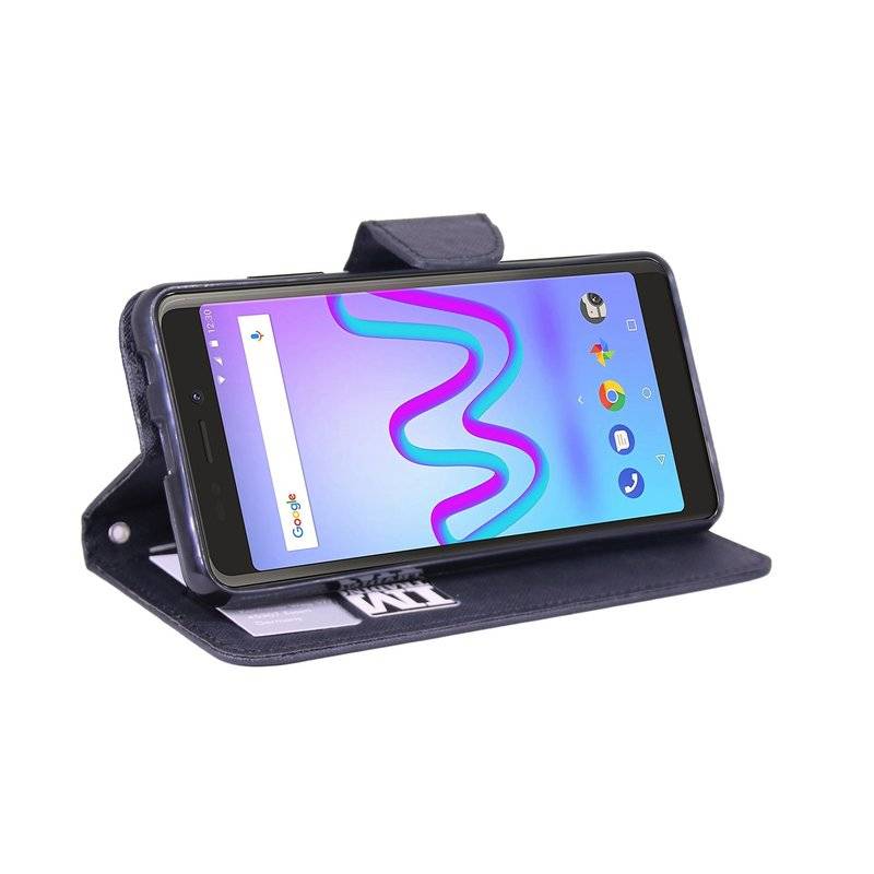 Wiko Jerry 3 Handyhülle Tasche Flip Case Smartphone Schutzhülle Schwarz