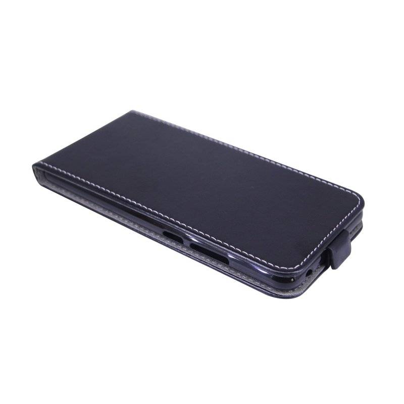Wiko Lenny 5 Handyhülle Tasche Flip Case Smartphone Schutzhülle Schwarz