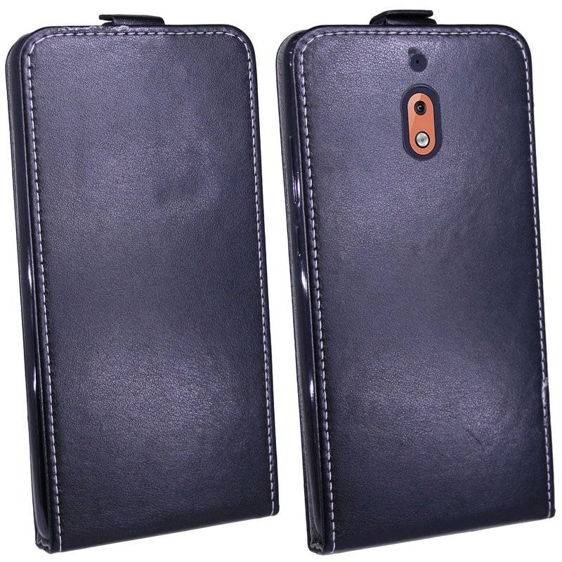 Nokia 2.1 2018 Handyhülle Tasche Flip Case Smartphone Schutzhülle Schwarz