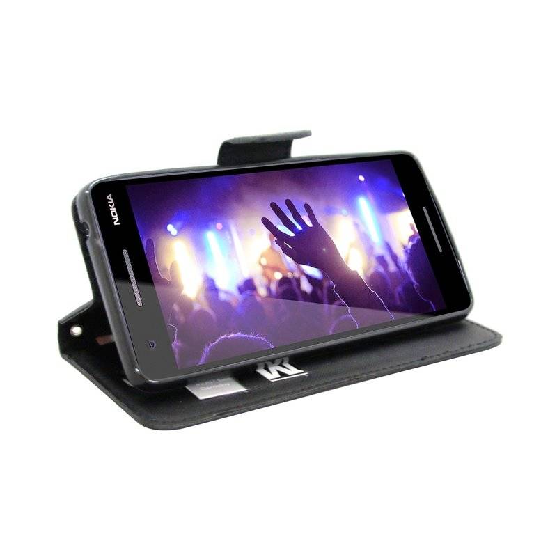 Nokia 2.1 2018 Handyhülle Tasche Flip Case Smartphone Schutzhülle Schwarz