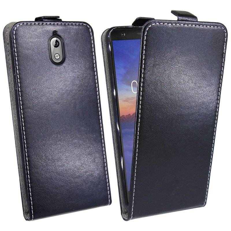 Nokia 3.1 2018 Handyhülle Flip Tasche Smartphone Schutzhülle Schwarz