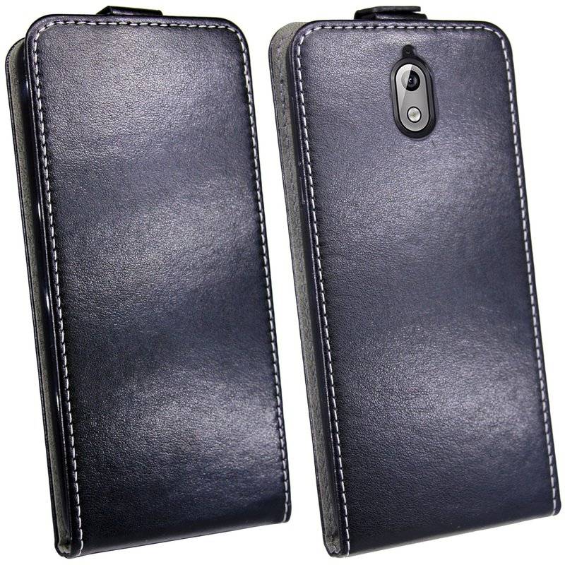 Nokia 3.1 2018 Handyhülle Flip Tasche Smartphone Schutzhülle Schwarz