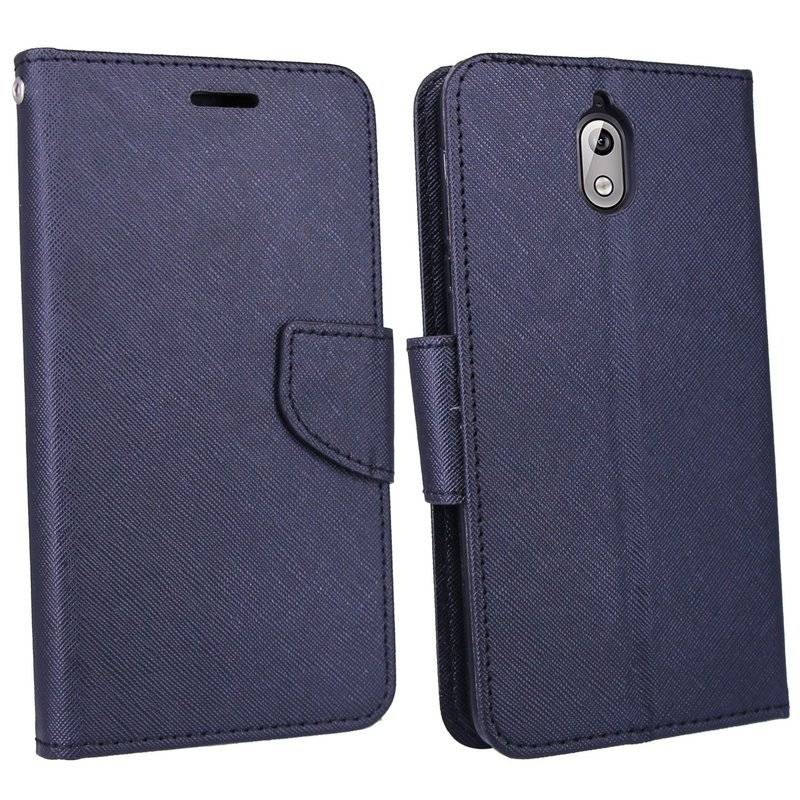 Nokia 3.1 2018 Handyhülle Tasche Flip Case Smartphone Schutzhülle Schwarz