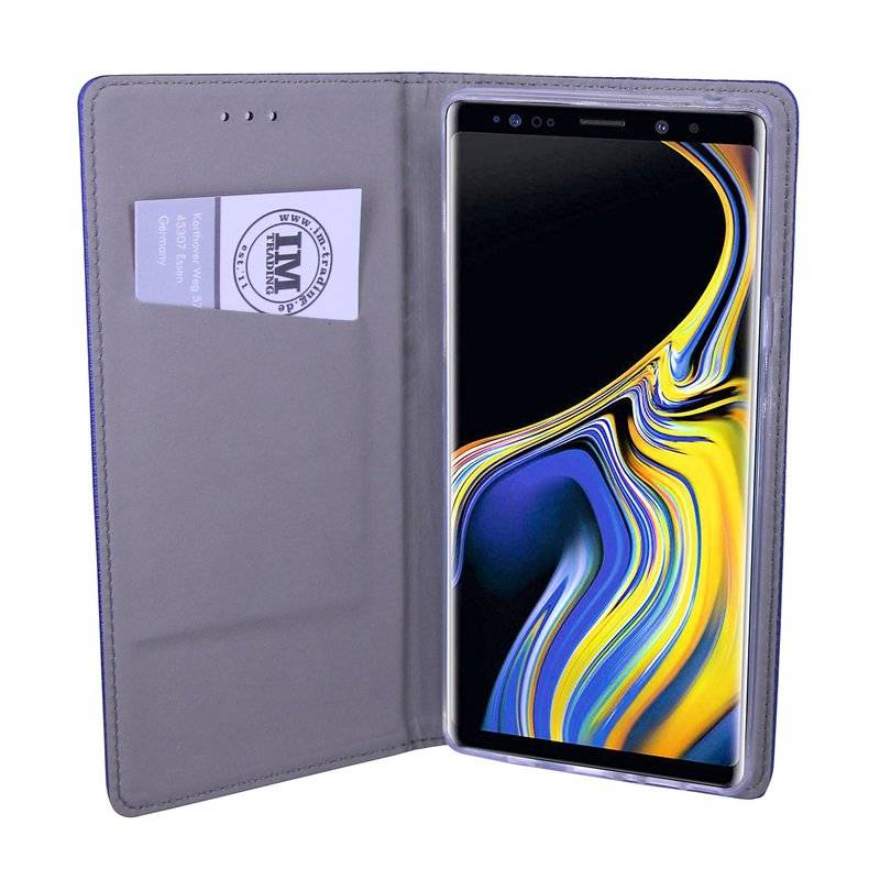 Samsung Galaxy Note 9 Handyhülle Tasche Flip Case Smartphone Schutzhülle Blau