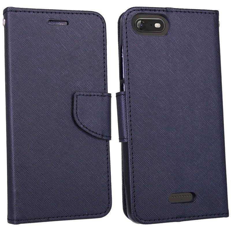 Wiko Tommy 3 Handyhülle Tasche Flip Case Smartphone Schutzhülle Schwarz