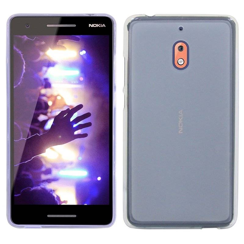 Nokia 2.1 2018 Handy Silikon Schutzhülle Cover Case Grau