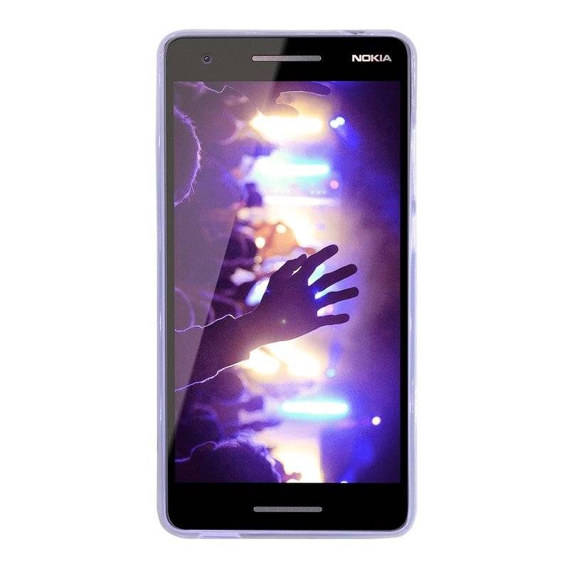 Nokia 2.1 2018 Handy Silikon Schutzhülle Cover Case Grau