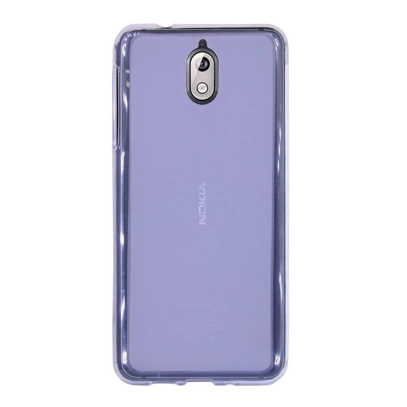 Nokia 3.1 2018 Handy Silikon Schutzhülle Cover Case Grau