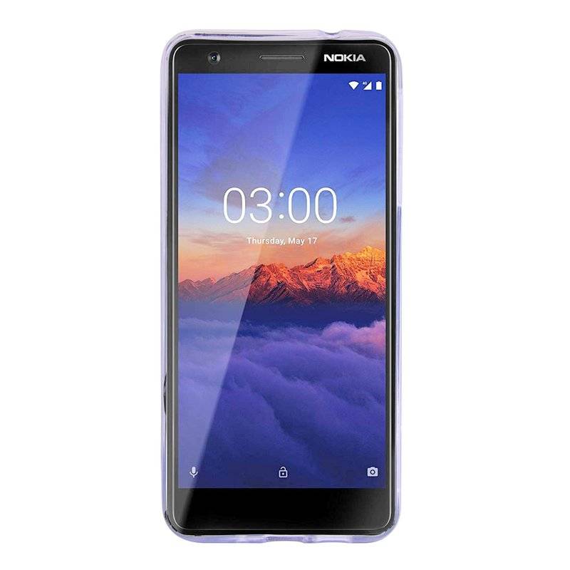 Nokia 3.1 2018 Handy Silikon Schutzhülle Cover Case Grau