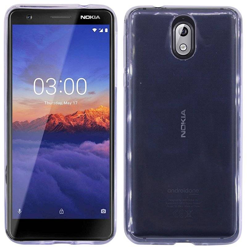 Nokia 3.1 2018 Handy Silikon Schutzhülle Cover Case Transparent