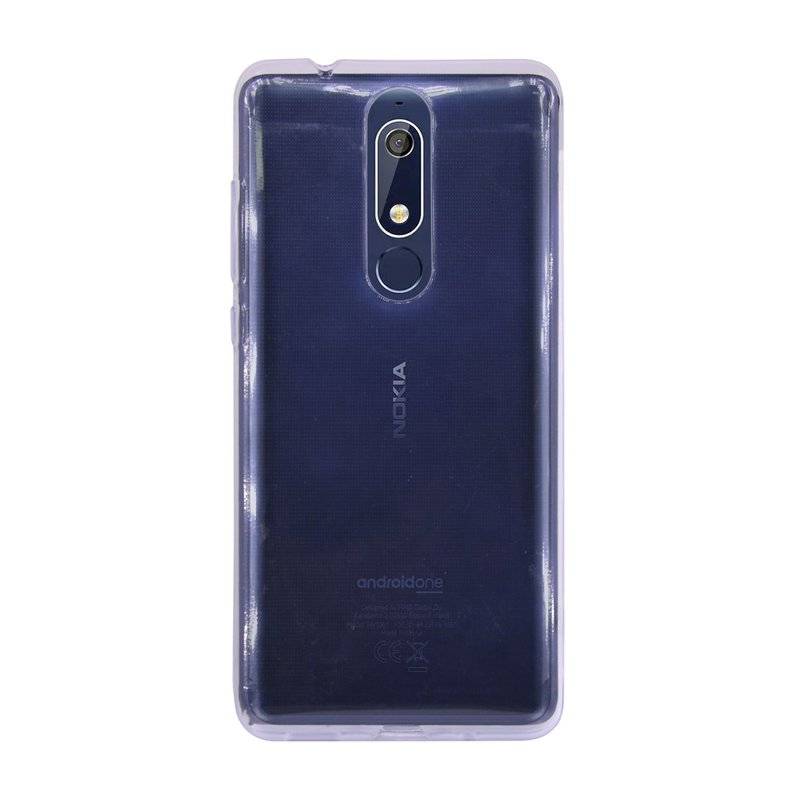 Nokia 5.1 2018 Handy Silikon Schutzhülle Cover Case Transparent