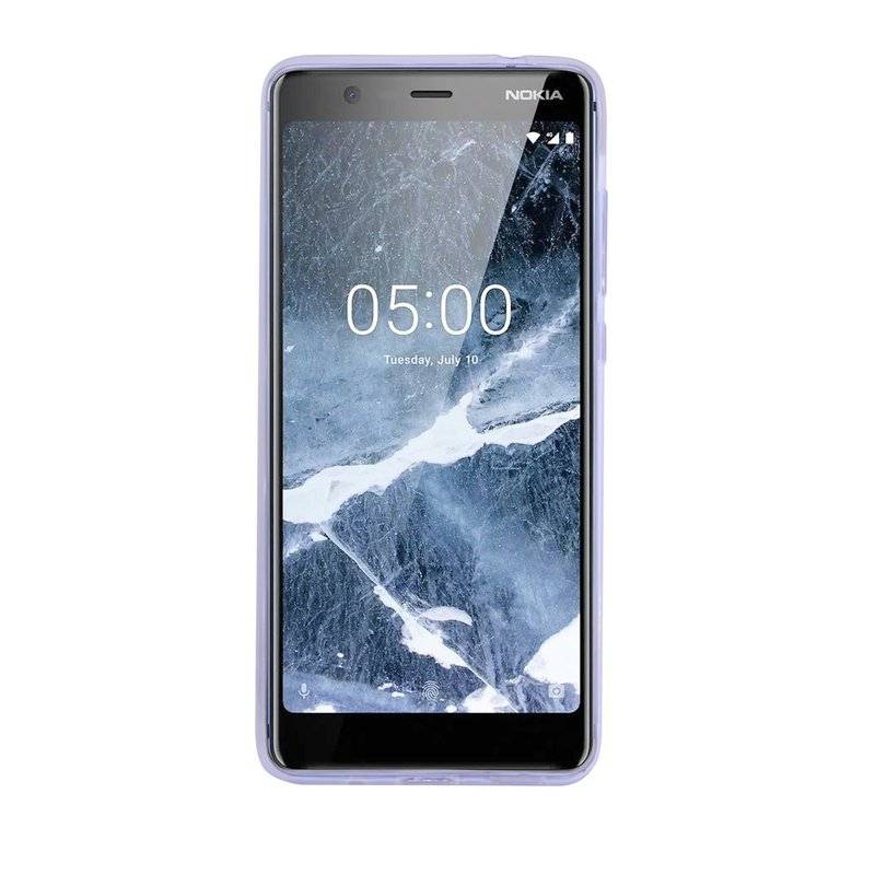 Nokia 5.1 2018 Handy Silikon Schutzhülle Cover Case Transparent