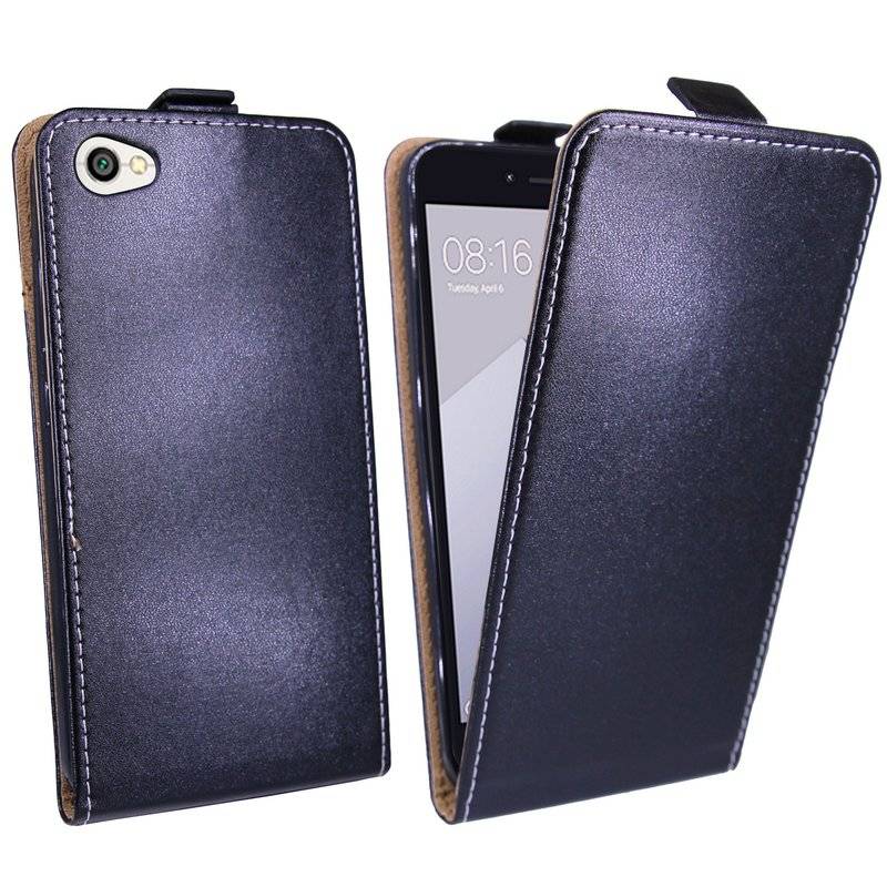Xiaomi Redmi Note 5A Handyhülle Tasche Flip Case Smartphone Schutzhülle Schwarz