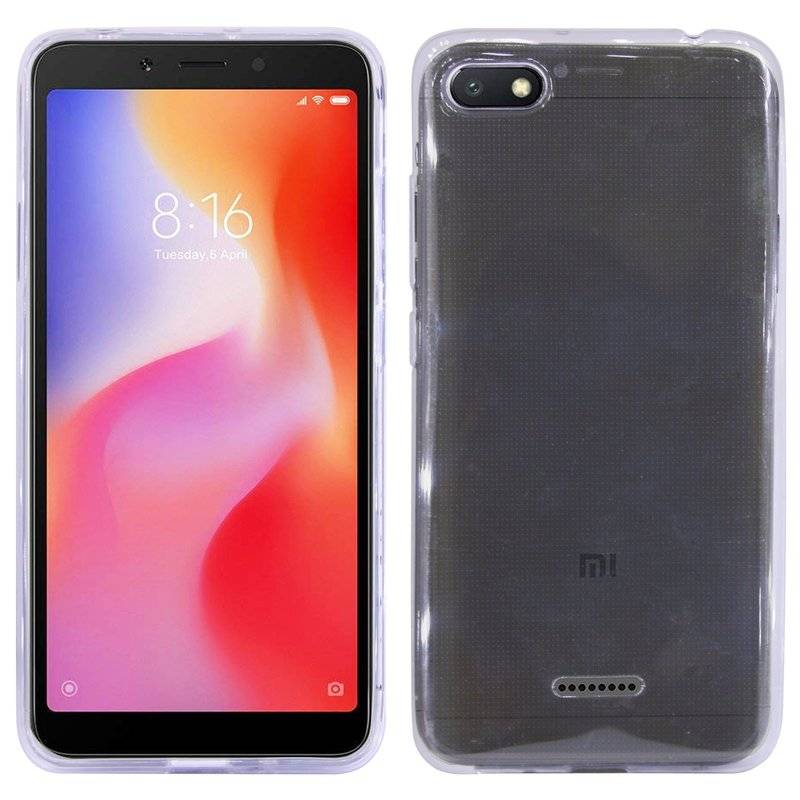 Xiaomi Redmi 6A Handy Silikon Schutzhülle Cover Case Transparent