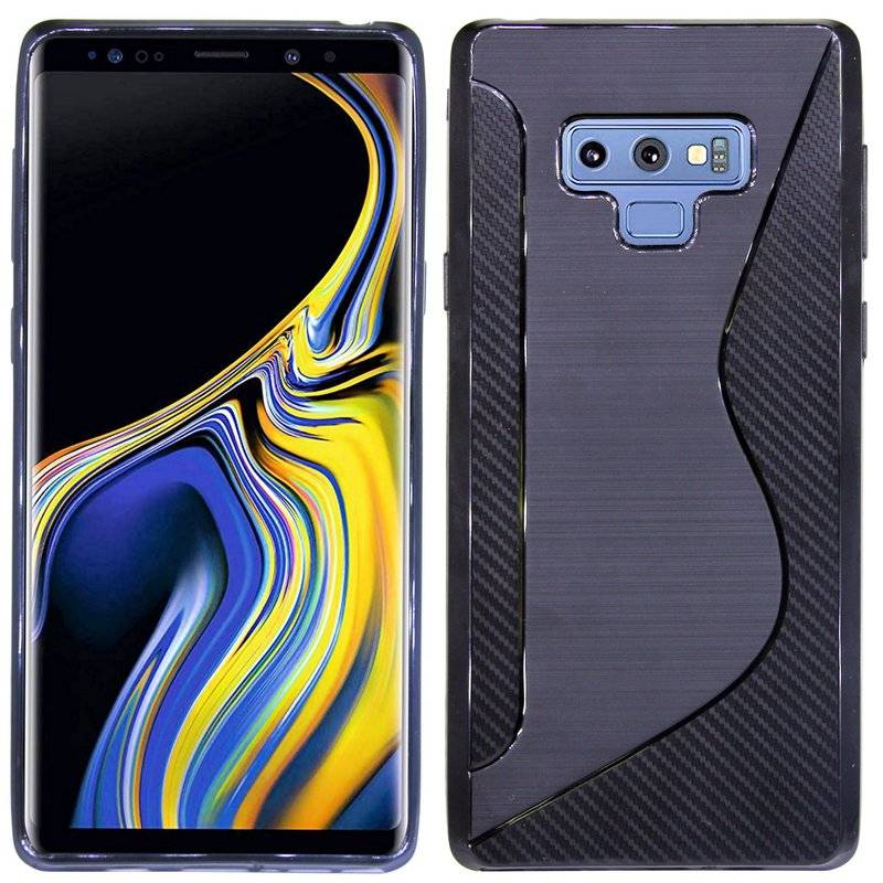 Samsung Galaxy Note 9 Handy Silikon Schutzhülle Cover Case Schwarz