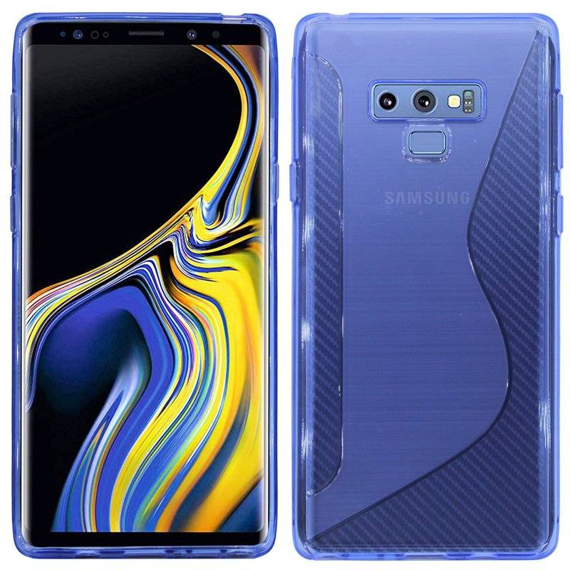 Samsung Galaxy Note 9 Handy Silikon Schutzhülle Cover Case Blau