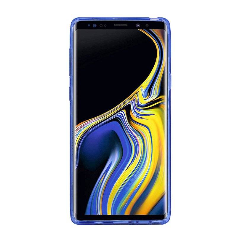 Samsung Galaxy Note 9 Handy Silikon Schutzhülle Cover Case Blau