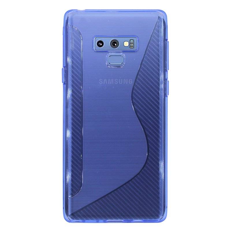 Samsung Galaxy Note 9 Handy Silikon Schutzhülle Cover Case Blau