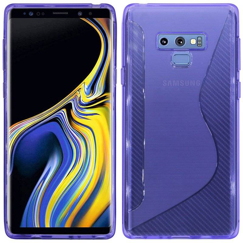 Samsung Galaxy Note 9 Handy Silikon Schutzhülle Cover Case Lila