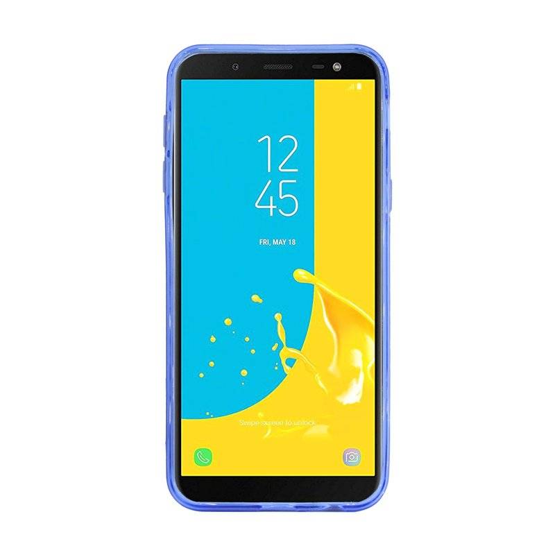 Samsung Galaxy J6 2018 Handy Silikon Schutzhülle Blau