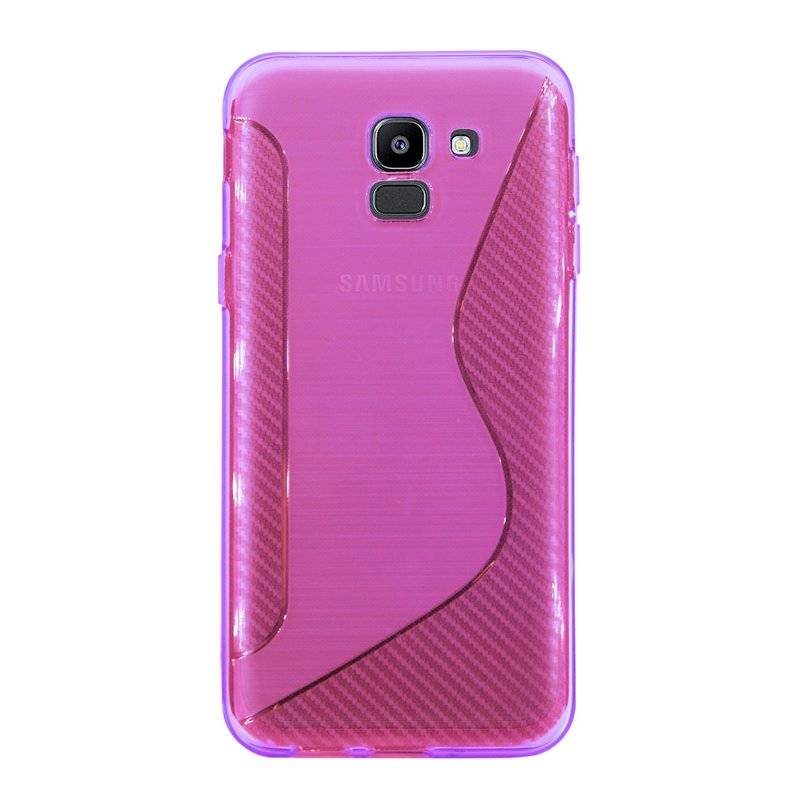 Samsung Galaxy J6 2018 Handy Silikon Schutzhülle Cover Pink