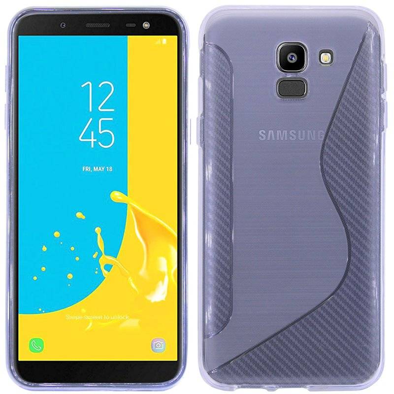 Samsung Galaxy J6 2018 Handy Silikon Schutzhülle Case Transparent