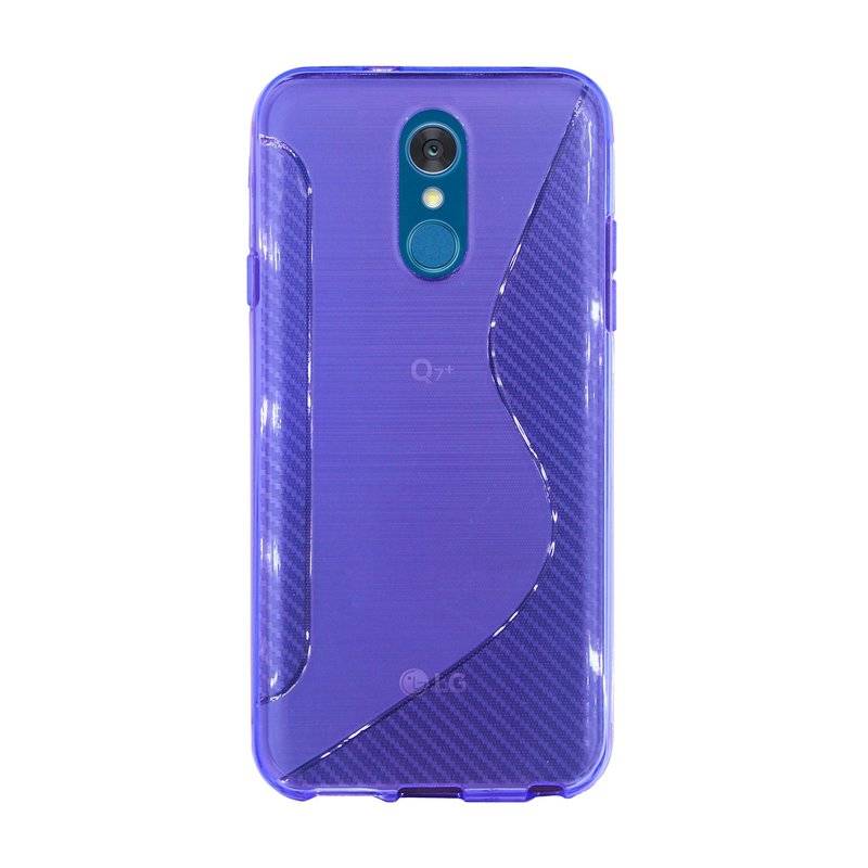 LG Q7a Alpha Handy Silikon Schutzhülle Cover Case Lila