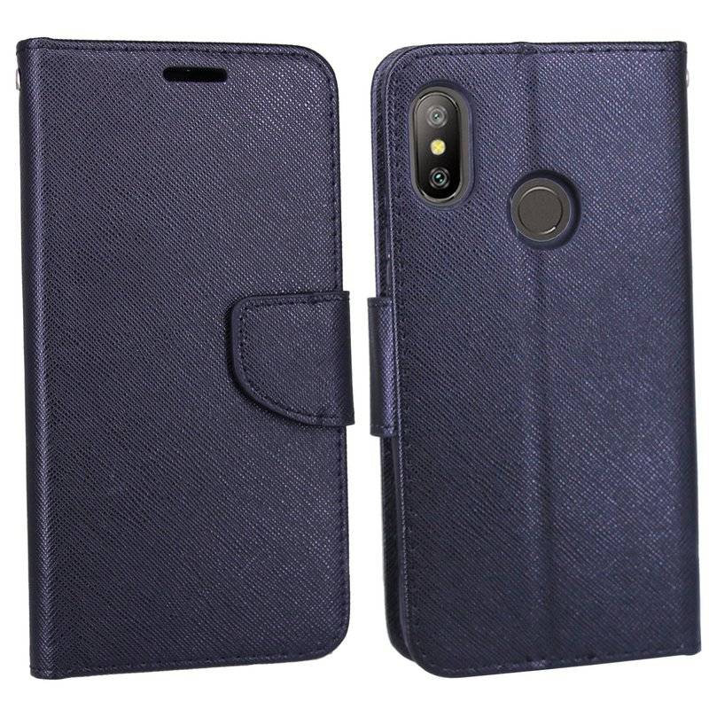 Xiaomi Redmi S2 Handyhülle Buch Tasche Smartphone Schutzhülle Schwarz