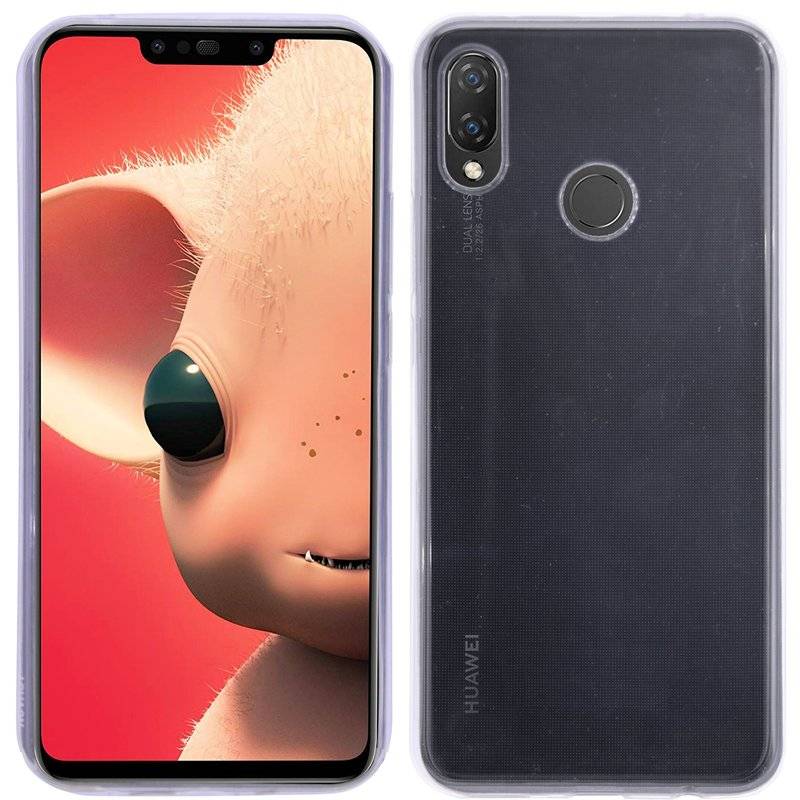 Huawei P Smart+ Plus Handy Silikon Schutzhülle Cover Case Transparent