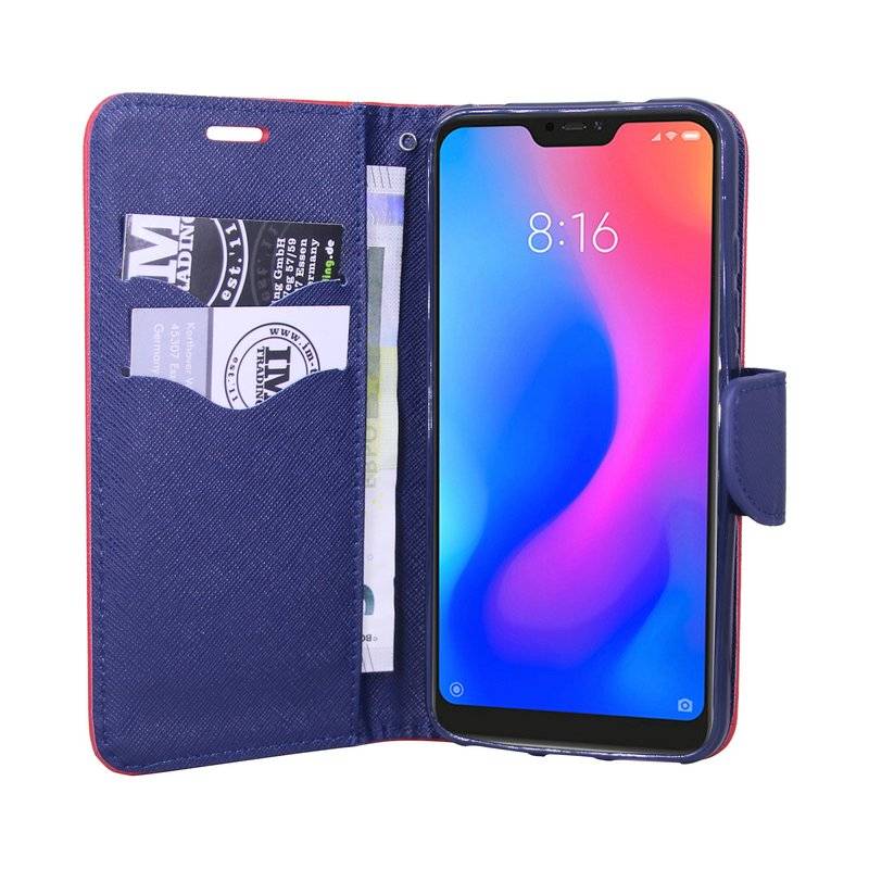 Xiaomi Mi A2 Lite Handyhülle Buch Tasche Schutzhülle Rot