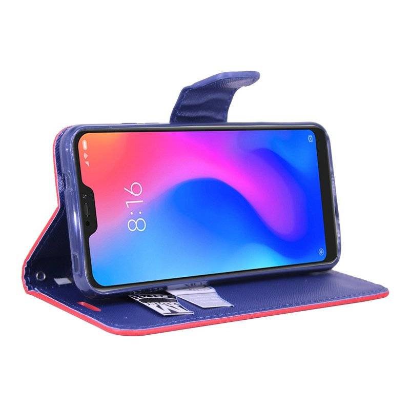Xiaomi Mi A2 Lite Handyhülle Buch Tasche Schutzhülle Rot