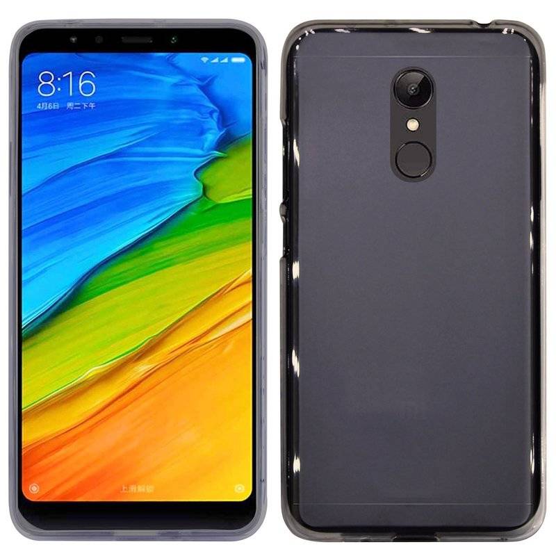 Xiaomi Redmi 5 Plus Handy Silikon Schutzhülle Cover Case Grau