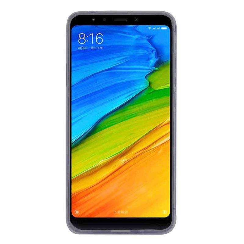 Xiaomi Redmi 5 Plus Handy Silikon Schutzhülle Cover Case Grau