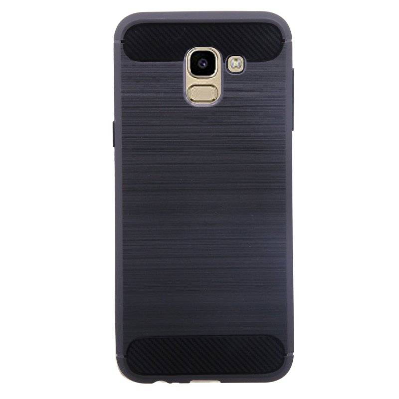 Samsung Galaxy J6 2018 Handy Silikon Schutzhülle Cover Case Schwarz